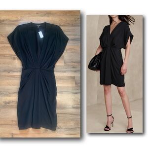Banana Republic Black Dress with V-Neck
